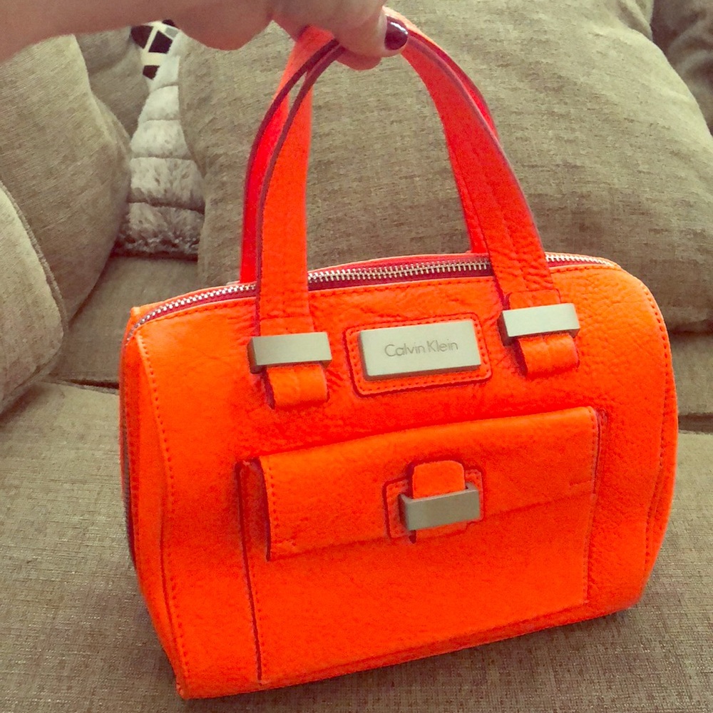 Brand new, orange Calvin Klein handbag!